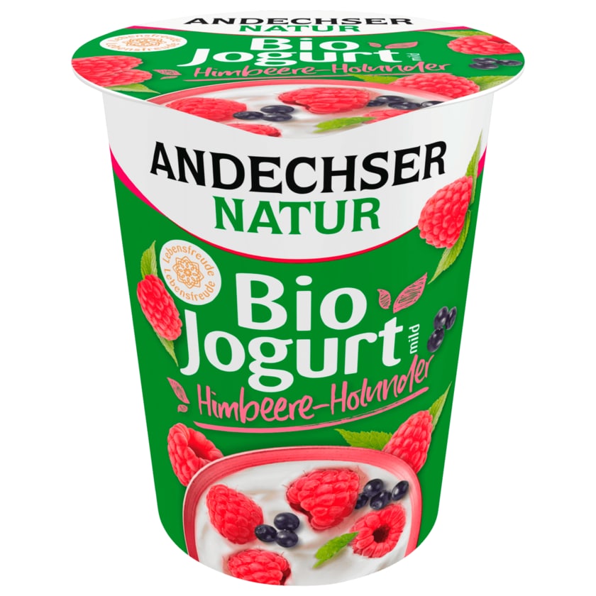 Andechser Natur Bio-Jogurt mild Himbeer-Holunder 400g